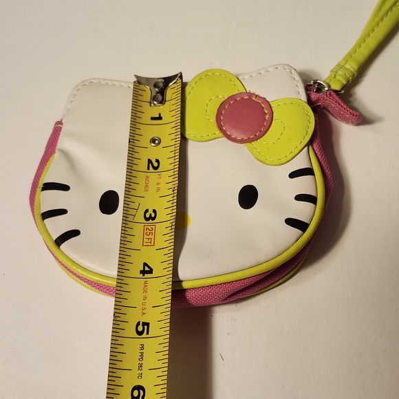Hello Kitty White, Green and Pink Kids Wristlet Purse - Picture 7 of 9